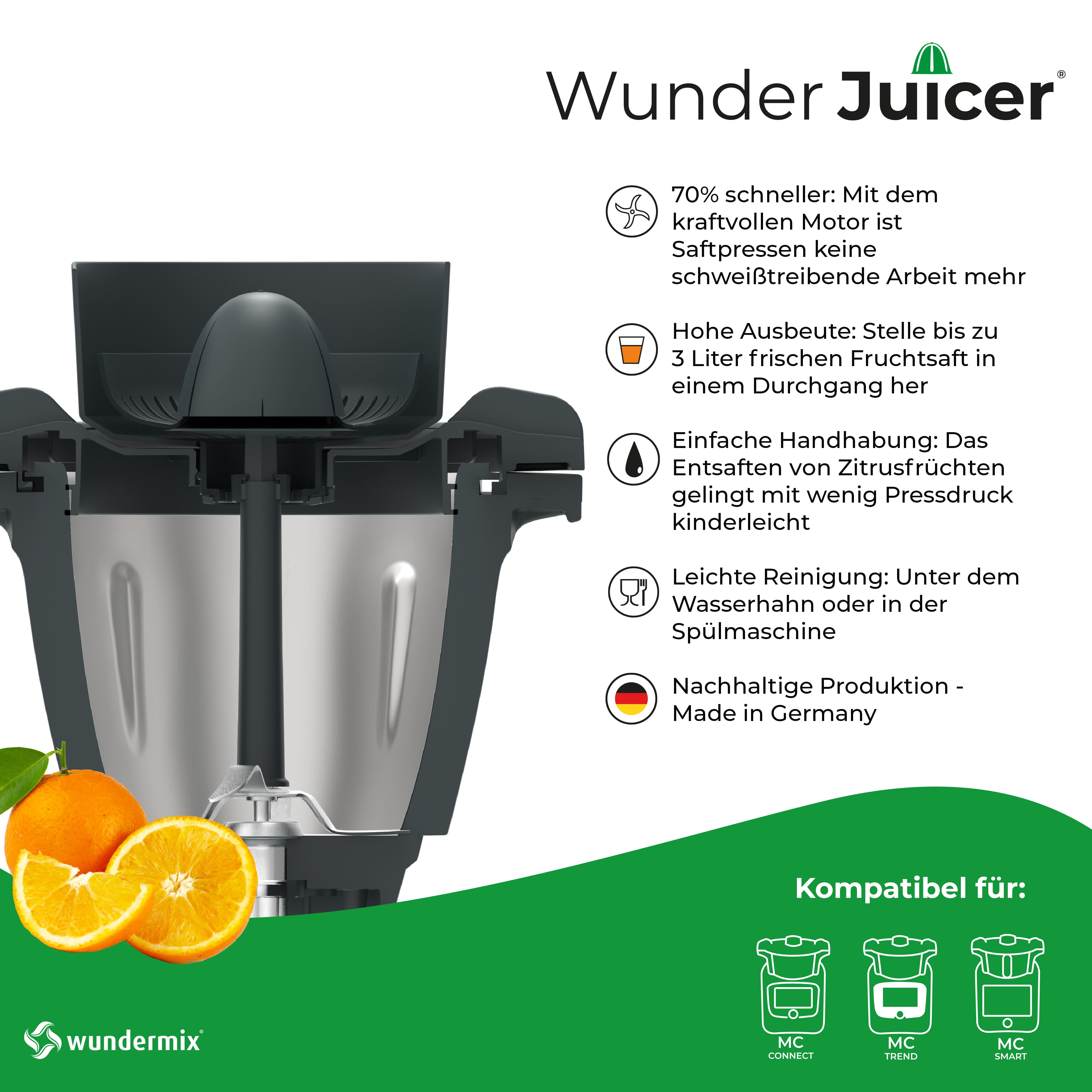 WunderJuicer ® Saftpresse für Monsieur Cuisine Smart, Connect, Trend