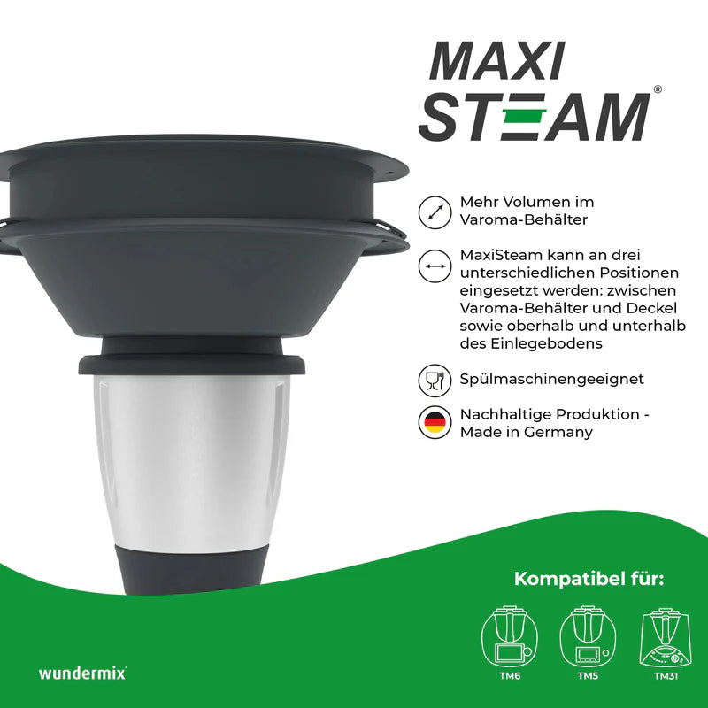 MaxiSteam® Varoma-Vergrößerung für Thermomix TM6, TM5, TM31