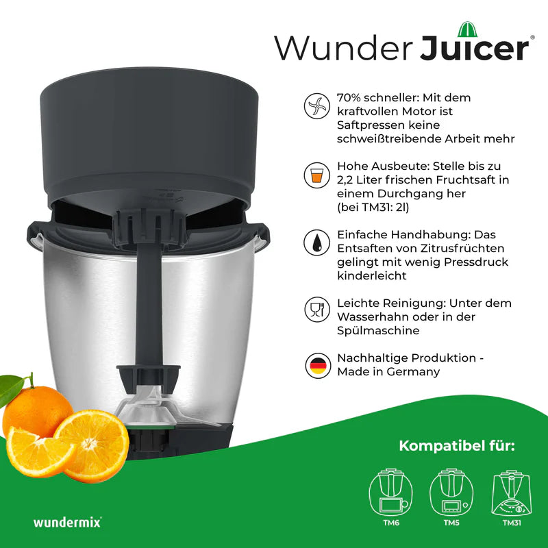 WunderJuicer® Saftpresse für Thermomix TM6, TM5, TM31