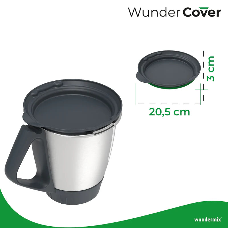 WunderCover® Frischhaltedeckel mit Wiegefunktion für den Thermomix TM6 und TM5 sowie Monsieur Cuisine Smart, Connect, Trend