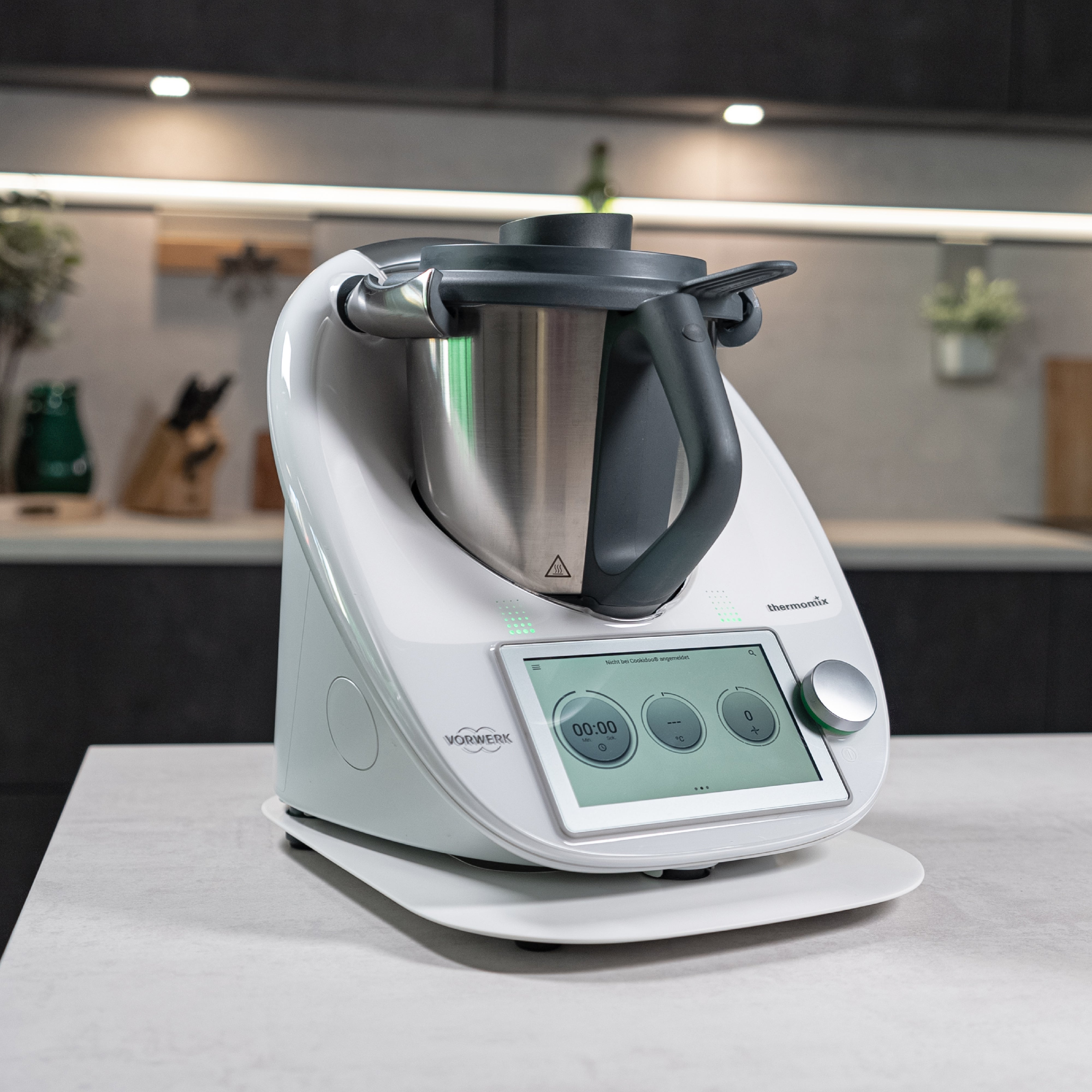 KitchenSlider® M V3  alpine white Gleitbrett für den Thermomix TM6, TM5