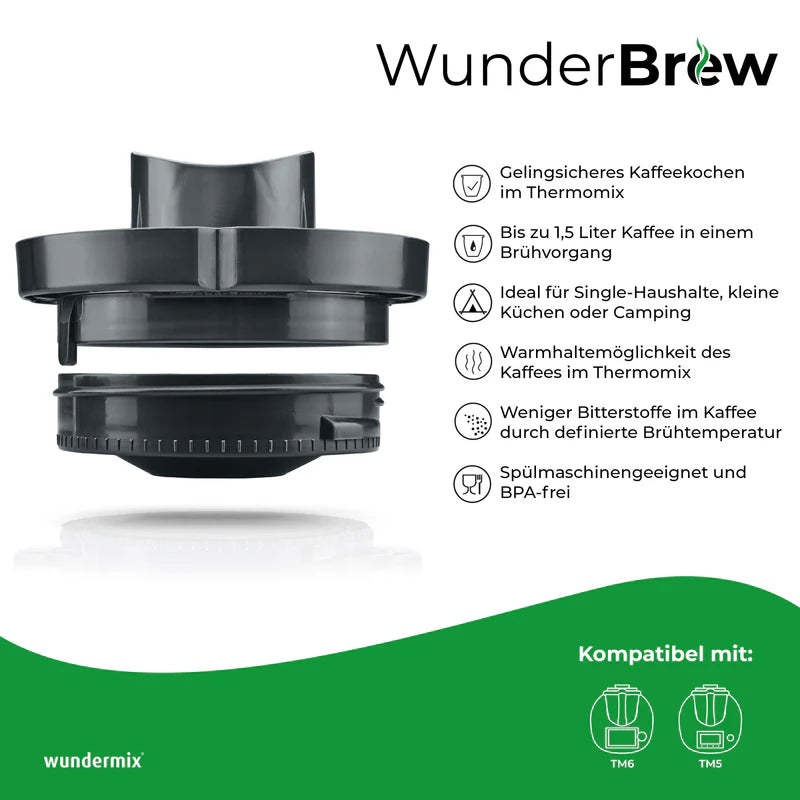 WunderBrew® Kaffeefilter-Einsatz für Thermomix TM5 und TM6wun