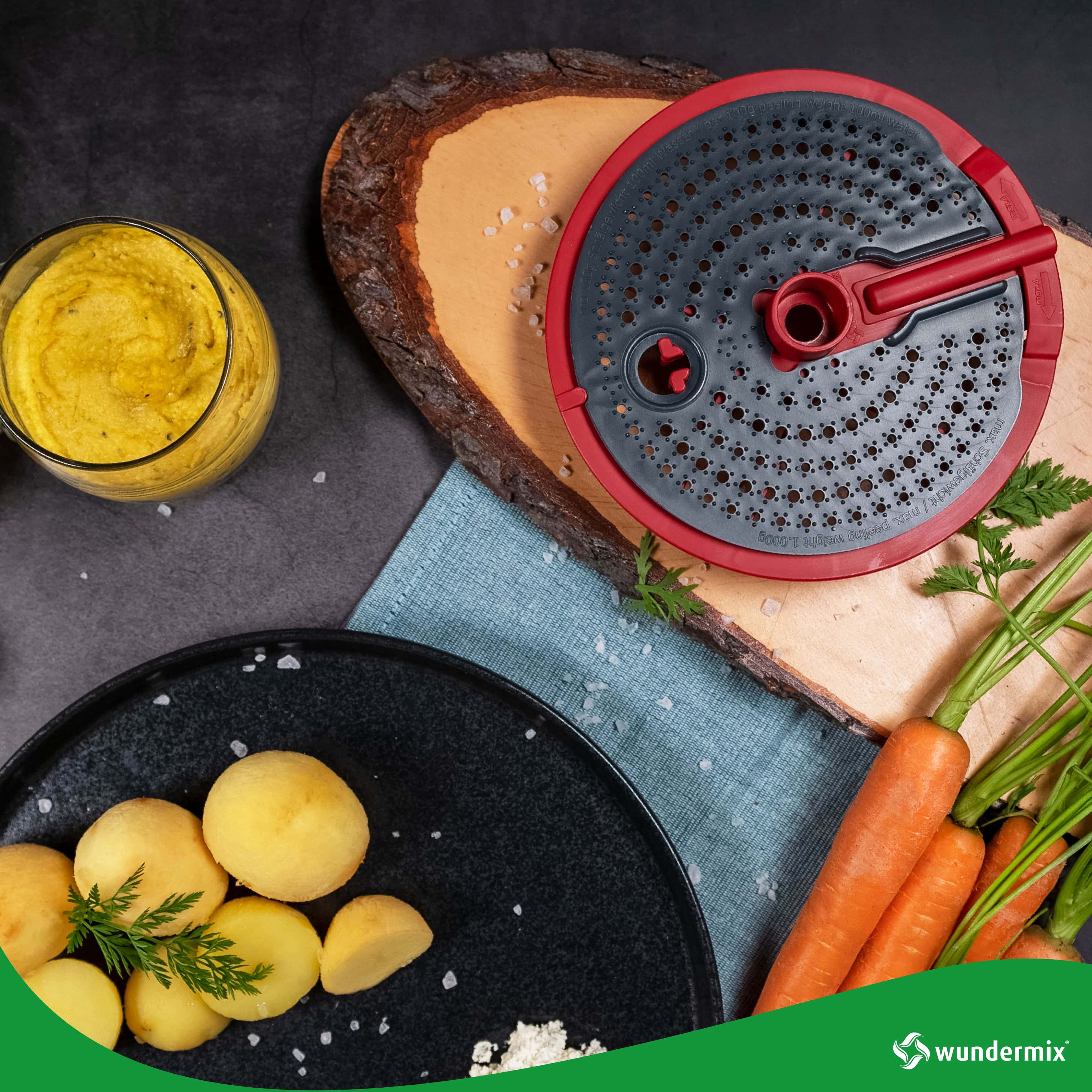 WunderPeeler®  V2 Kartoffelschäler-Aufsatz für Monsieur Cuisine Smart, Trend, Connect