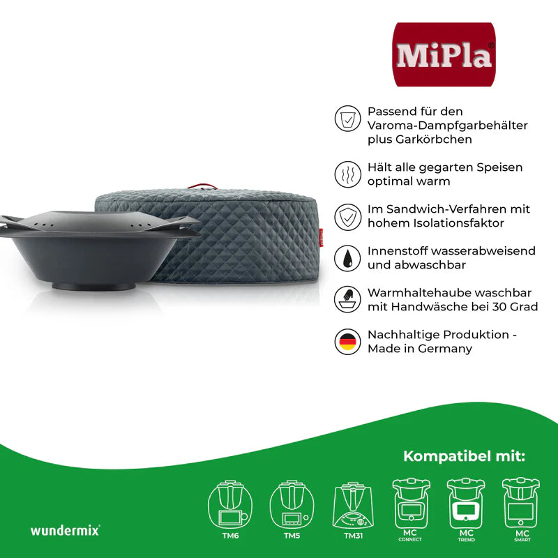 Mipla® Warmhaltehaube für den Varoma des Thermomix TM6, TM5